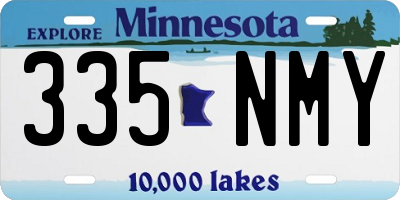 MN license plate 335NMY