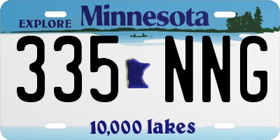 MN license plate 335NNG