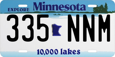 MN license plate 335NNM