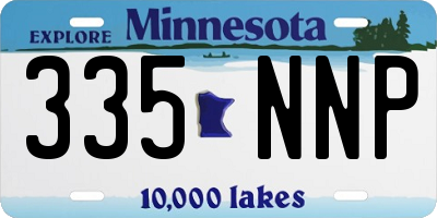 MN license plate 335NNP