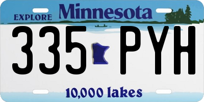 MN license plate 335PYH