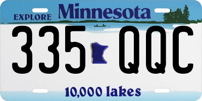 MN license plate 335QQC