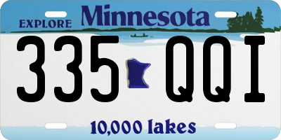 MN license plate 335QQI