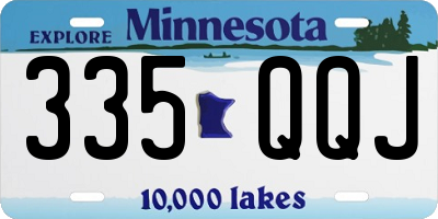 MN license plate 335QQJ