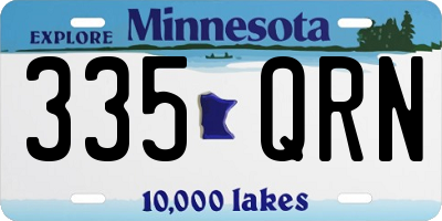 MN license plate 335QRN
