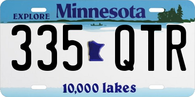 MN license plate 335QTR