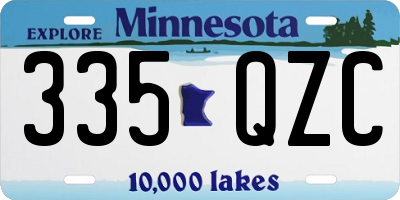 MN license plate 335QZC