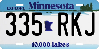MN license plate 335RKJ