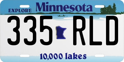 MN license plate 335RLD