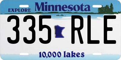 MN license plate 335RLE
