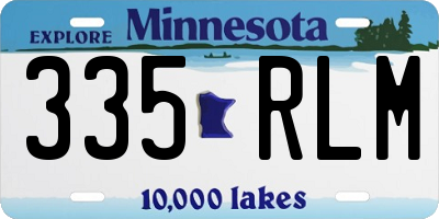 MN license plate 335RLM