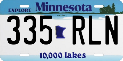 MN license plate 335RLN