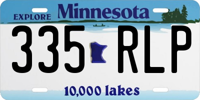 MN license plate 335RLP