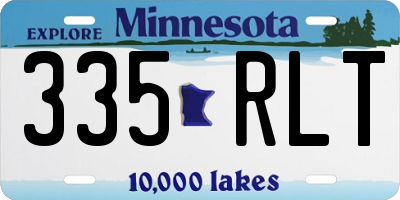 MN license plate 335RLT