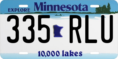 MN license plate 335RLU