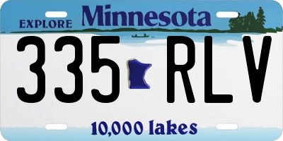 MN license plate 335RLV