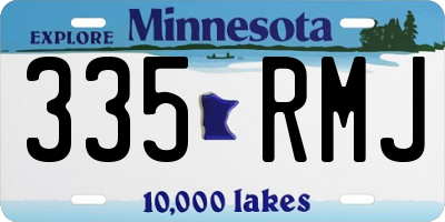 MN license plate 335RMJ