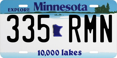 MN license plate 335RMN
