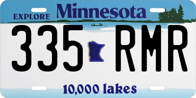 MN license plate 335RMR