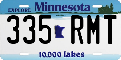 MN license plate 335RMT