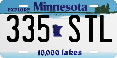 MN license plate 335STL