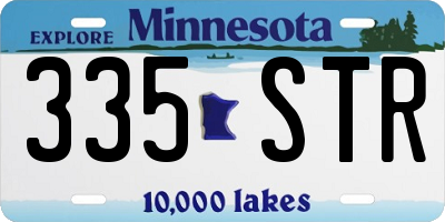 MN license plate 335STR