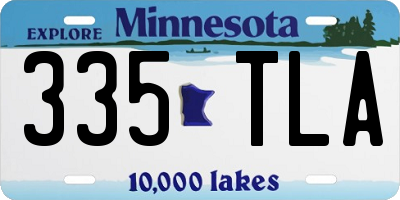 MN license plate 335TLA