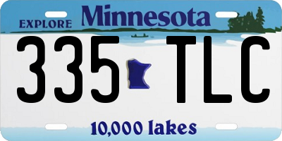 MN license plate 335TLC