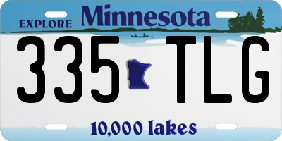 MN license plate 335TLG