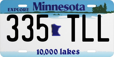MN license plate 335TLL