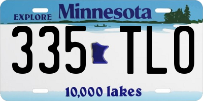 MN license plate 335TLO