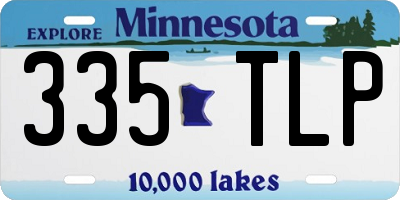 MN license plate 335TLP