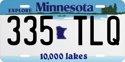 MN license plate 335TLQ