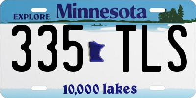 MN license plate 335TLS