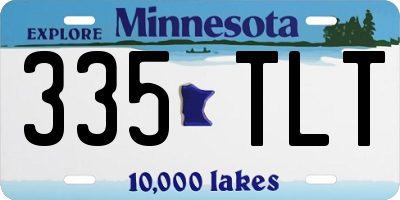 MN license plate 335TLT