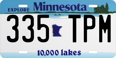 MN license plate 335TPM