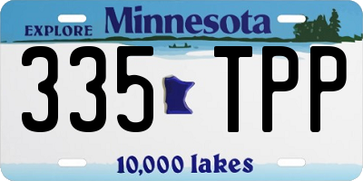 MN license plate 335TPP