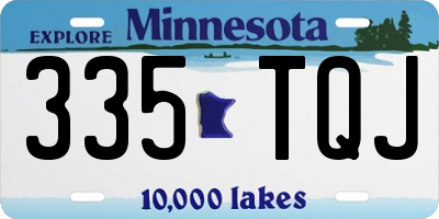 MN license plate 335TQJ