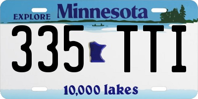 MN license plate 335TTI