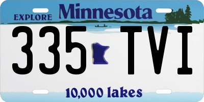 MN license plate 335TVI