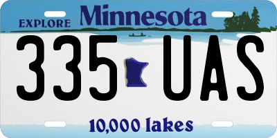 MN license plate 335UAS