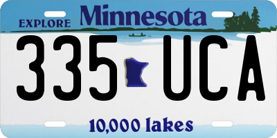 MN license plate 335UCA