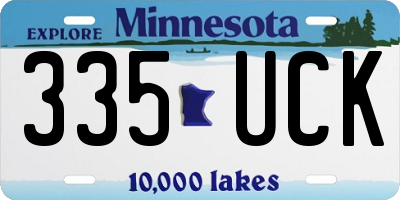 MN license plate 335UCK