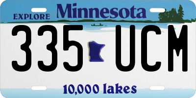MN license plate 335UCM