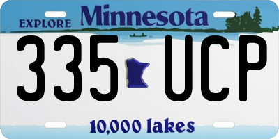 MN license plate 335UCP