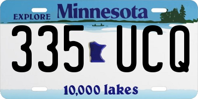 MN license plate 335UCQ