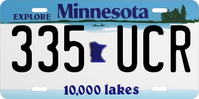 MN license plate 335UCR