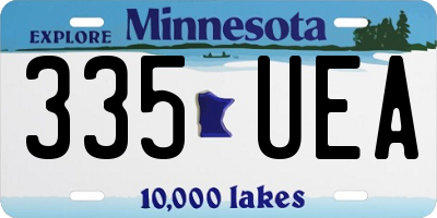 MN license plate 335UEA