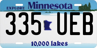 MN license plate 335UEB