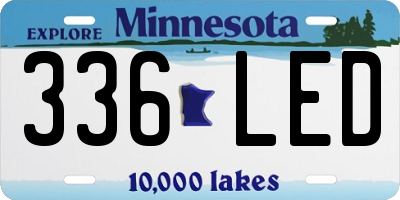 MN license plate 336LED